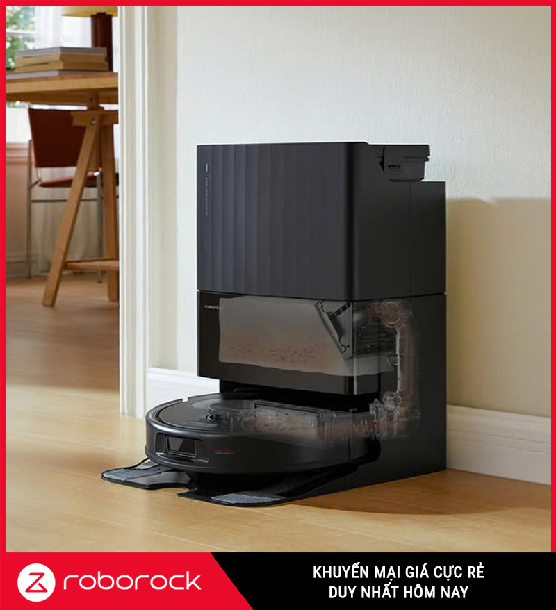 Roborock Qrevo QR 798: Lực hút 10.000 Pa, lau siêu sạch