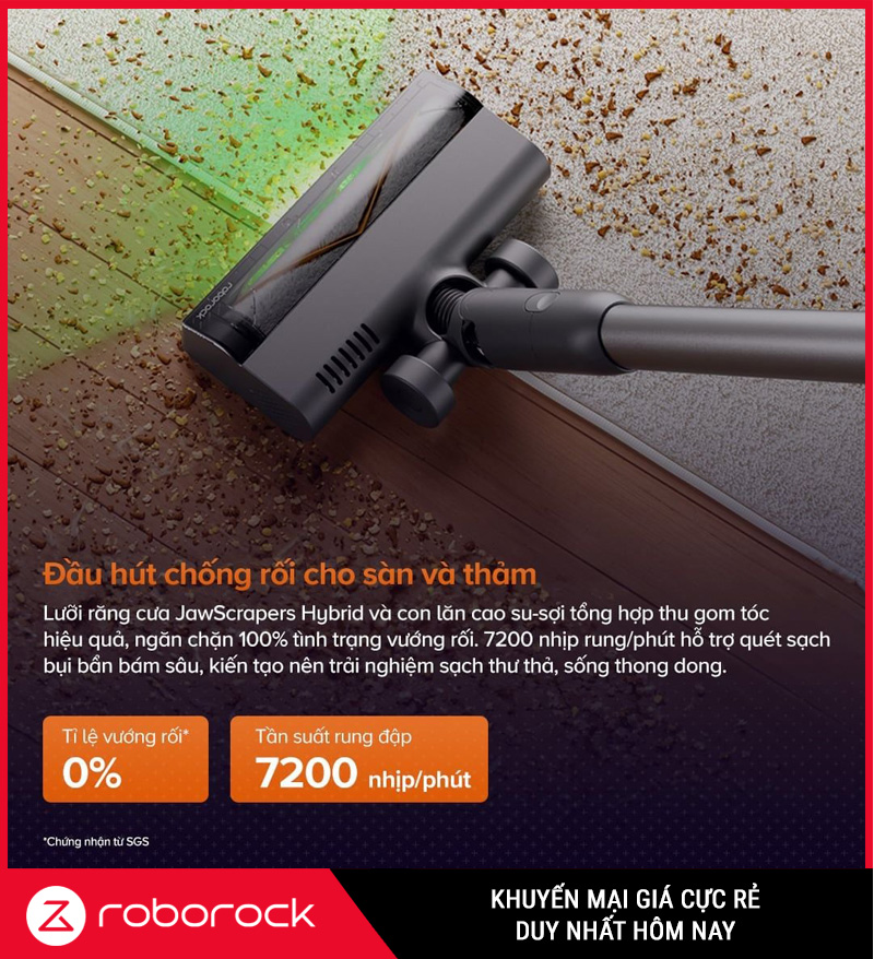 Roborock H60 Hub Ultra - Máy Hút Bụi Lau Nhà Cầm Tay