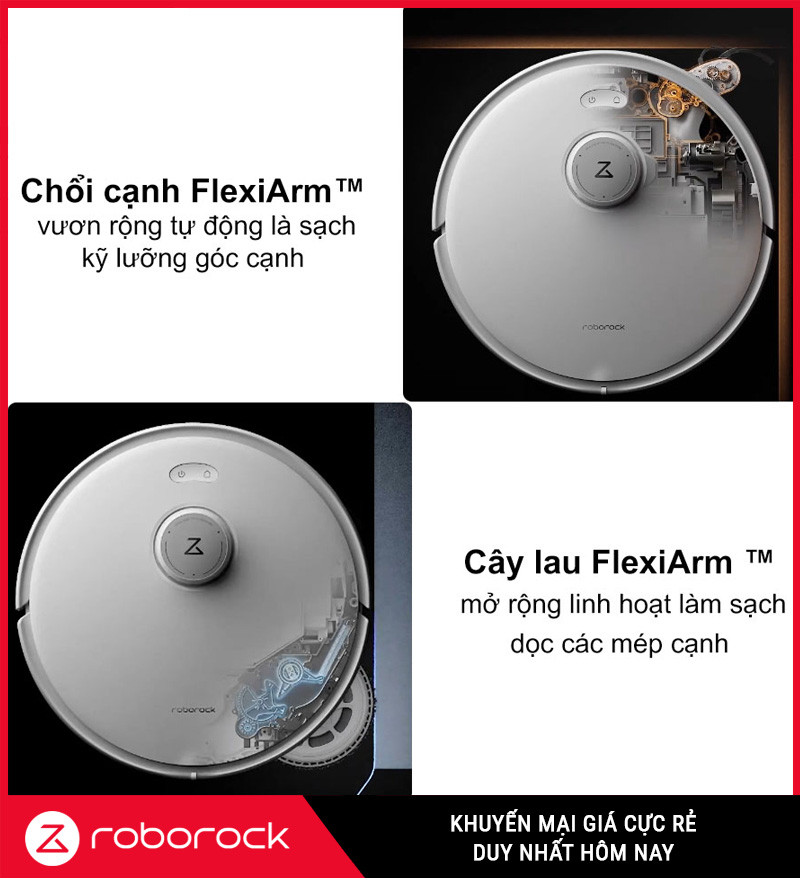 Robot Hút Bụi Lau Nhà Roborock Q Revo Edge 5V1