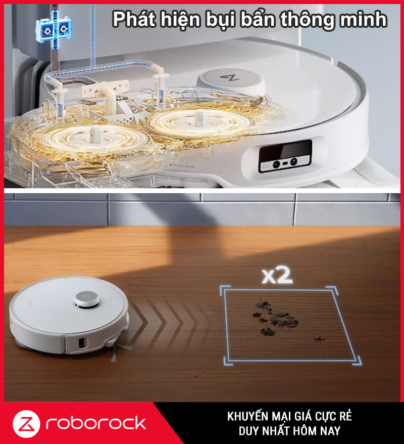 Robot Hút Bụi Lau Nhà Roborock Q Revo Edge 5V1