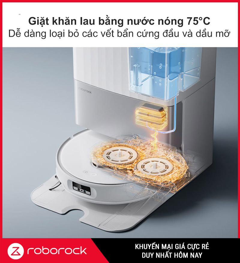 Robot Hút Bụi Lau Nhà Roborock Q Revo Edge 5V1