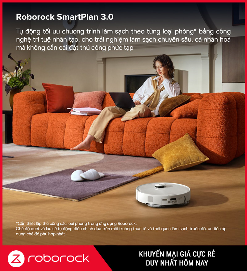 Roborock Qrevo 2 Pro Trắng - Robot Hút Bụi Lau Nhà Thông Minh