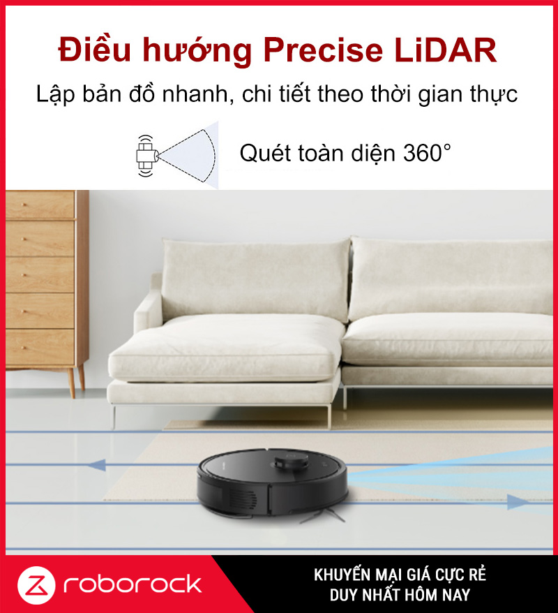 Robot Hút Bụi Lau Nhà Roborock Q7TF Chính Hãng Giá Rẻ