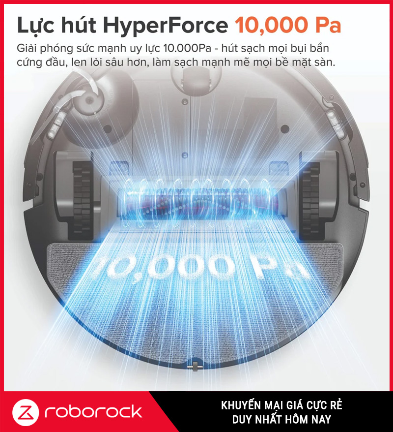 Robot Hút Bụi Lau Nhà Roborock Q10 PF Chính Hãng Giá Rẻ