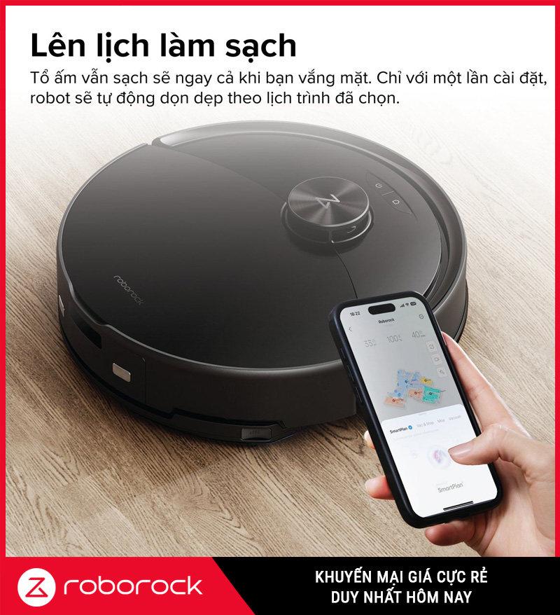 Robot Hút Bụi Lau Nhà Roborock Q10 VF