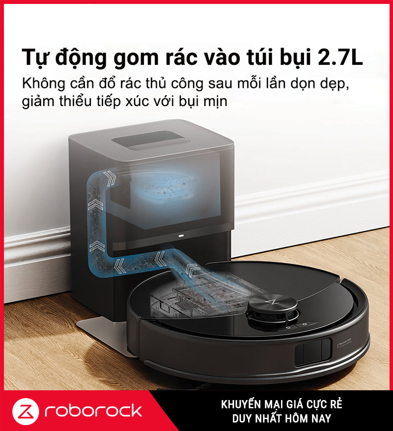 Robot Hút Bụi Lau Nhà Roborock Q10 PF (+) Plus Cao Cấp