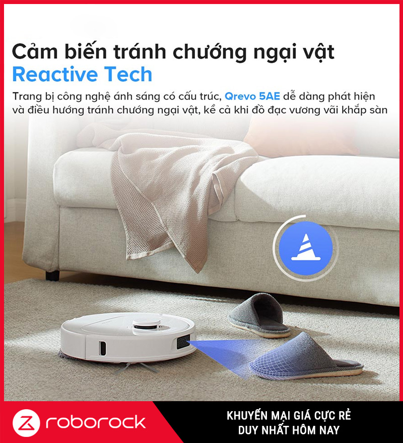 Robot hút bụi lau nhà Roborock Qrevo 5AE