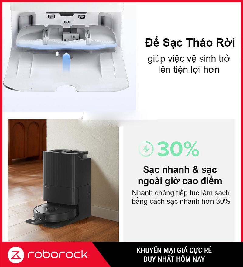Robot Hút Bụi Lau Nhà Roborock Q Revo 5AE