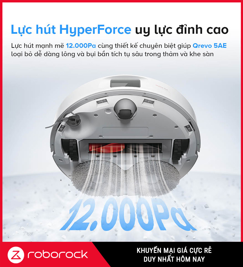 Robot Hút Bụi Lau Nhà Roborock Q Revo 5AE