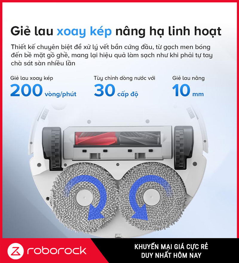 Robot Hút Bụi Lau Nhà Roborock Q Revo 5AE