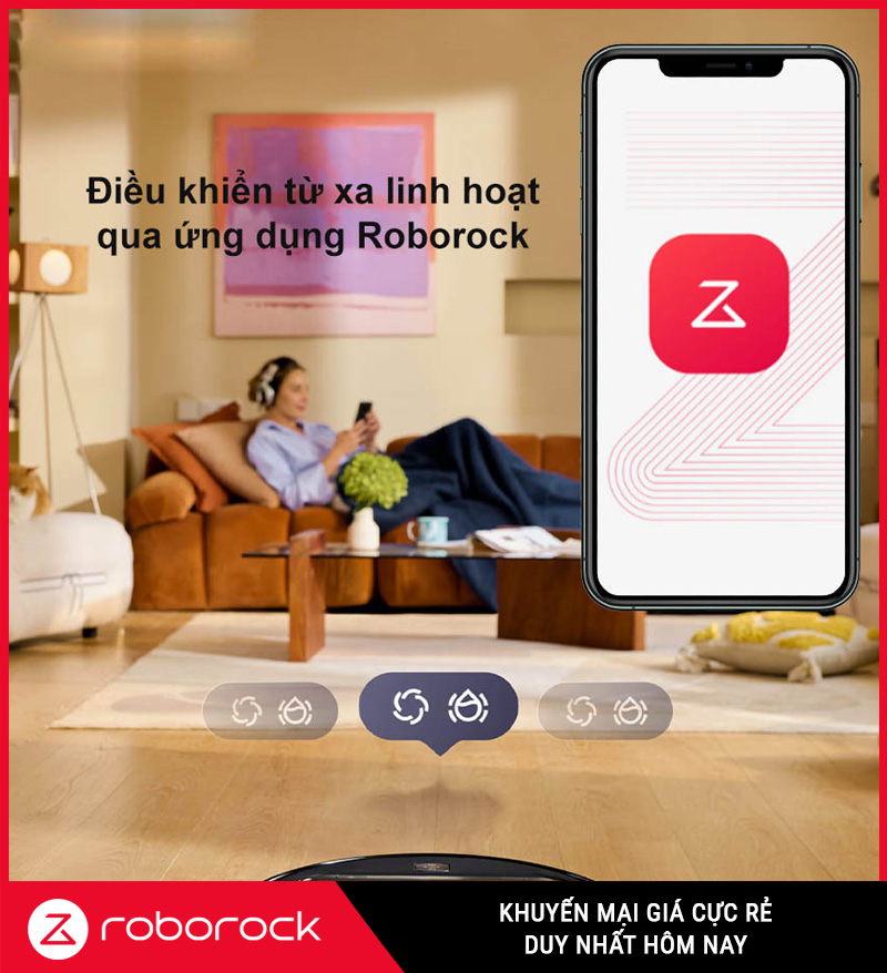 Robot Hút Bụi Lau Nhà Roborock Saros Z70